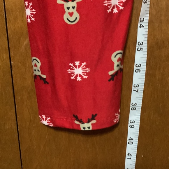 Star Twenty One-Red Reindeer & Snowflake PJ Pants - Picture 5 of 6